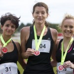 Top 3 women at the Gathering 8km